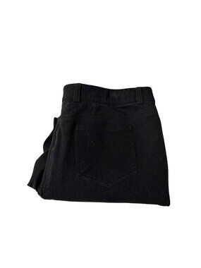 Rafaella Womens Black Classic Fit Stretch Cotton Denim Pants Size 16